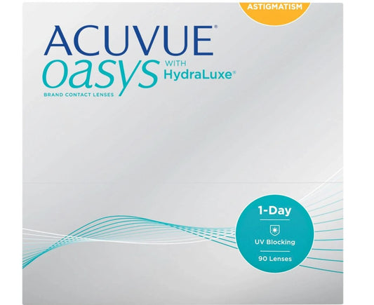 Acuvue Oasys 1-Day with Hydraluxe for Astigmatism (90 pack)
